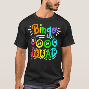Camiseta Jogadora do Bingo Casino Mulheres Masculinas Esqua