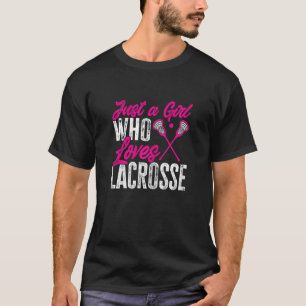 Camiseta Jogadora LAX Esporte Apenas Uma Garota Que Ama Lac
