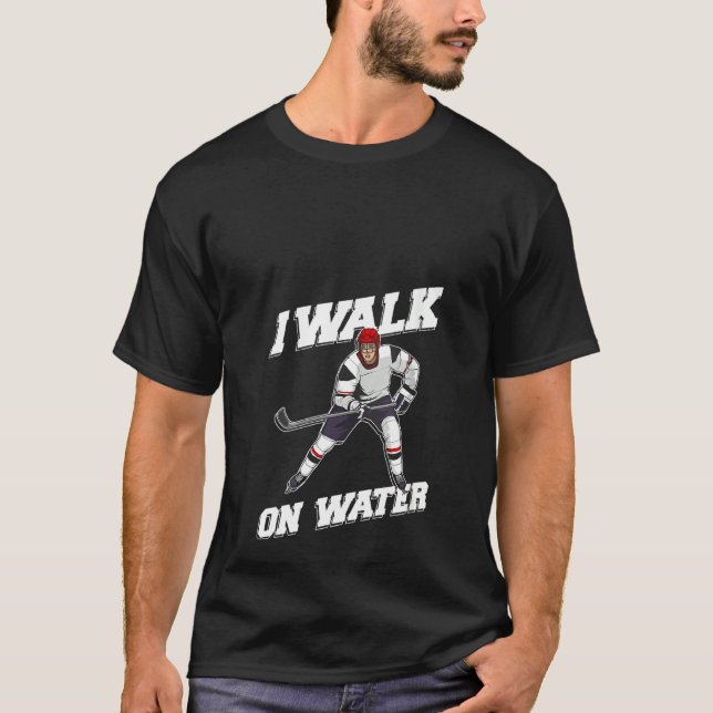 Camiseta Jogadora Legal De Hóquei No Gelo Para Homens, Ice  (Frente)