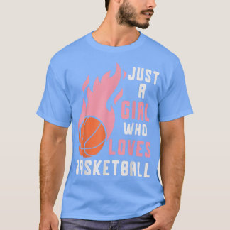 Camiseta Jogadoras De Basquete Só Uma Menina Que Ama Bask