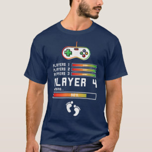 Camiseta Jogadores 1,2,3 Ready Player 4 Carregando o Jogado