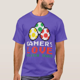 Camiseta Jogadores adoram ovos de Páscoa Jogo de jogos