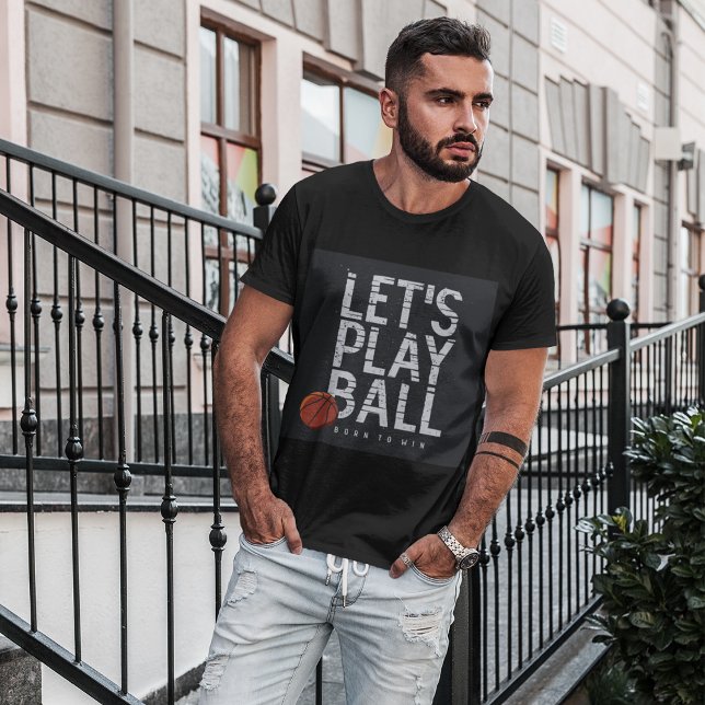 Camiseta Jogadores de basquete jogam Nascer de bola para ga (Criador carregado)