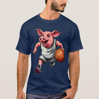Camiseta Jogadores de basquetebol Pig T-Shirt