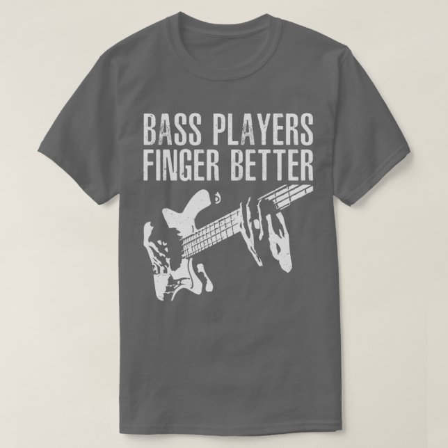 Camiseta Jogadores de Bass Deinger Melhor Jogador de Violão (Frente do Design)