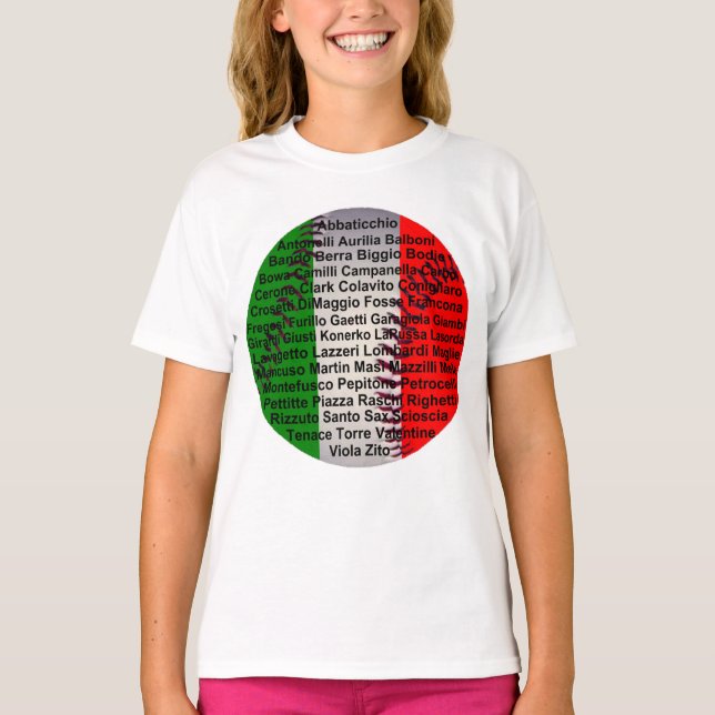 Camiseta Jogadores De Beisebol Italianos Americanos (Frente)