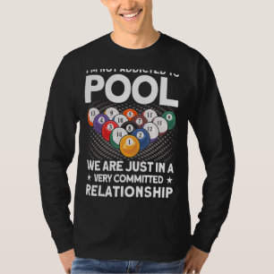 Camiseta Jogadores de Bilhar Não Sou Viciado em Jogar Pisci