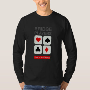 Camiseta Jogadores de Bridge Mãos Carta de Baralho