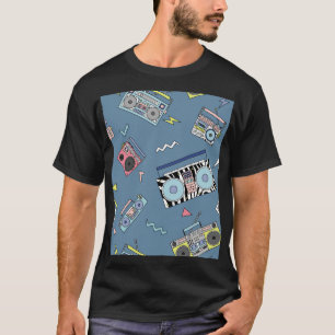 Camiseta Jogadores de Cassete Vintage: Arte Retro Sem Olho