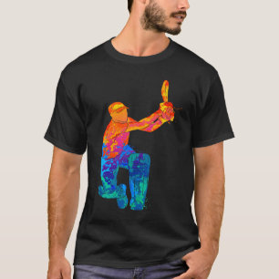 Camiseta Jogadores De Críquete Jogadores De Esporte Críquet