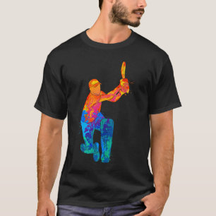 Camiseta Jogadores De Críquete Jogadores De Esporte Críquet