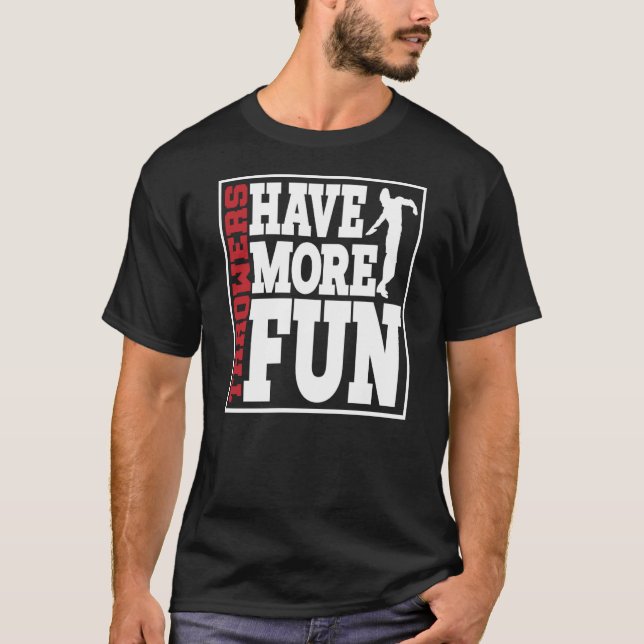 Camiseta Jogadores De Disco Se Divertem Mais Jogando 2 (Frente)