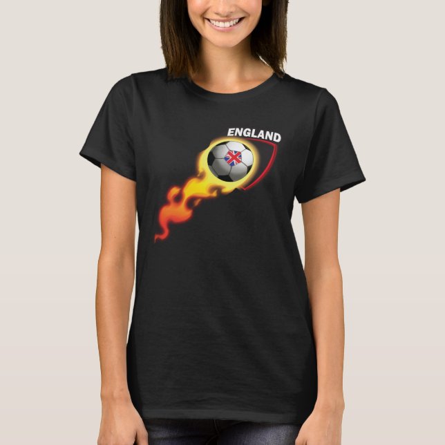 Camiseta Jogadores de futebol da Inglaterra na Inglaterra (Frente)