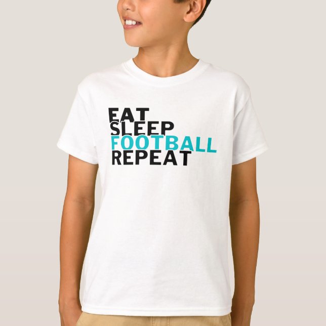 Camiseta Jogadores de futebol do Eat Sleep (Frente)