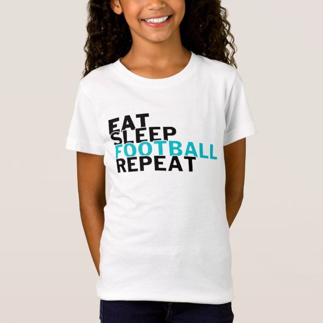 Camiseta Jogadores de futebol do Eat Sleep (Frente)