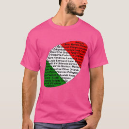 Camiseta Jogadores De Futebol Italianos Americanos