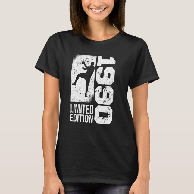 Camiseta Jogadores de mão Jogo de handebol de 1990 (Frente)