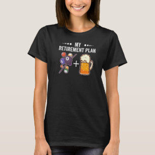Camiseta Jogadores de piscina de Roupa de Arte Bilhares de