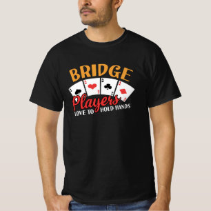 Camiseta Jogadores De Ponte Engraçados Adoram Segurar Mão