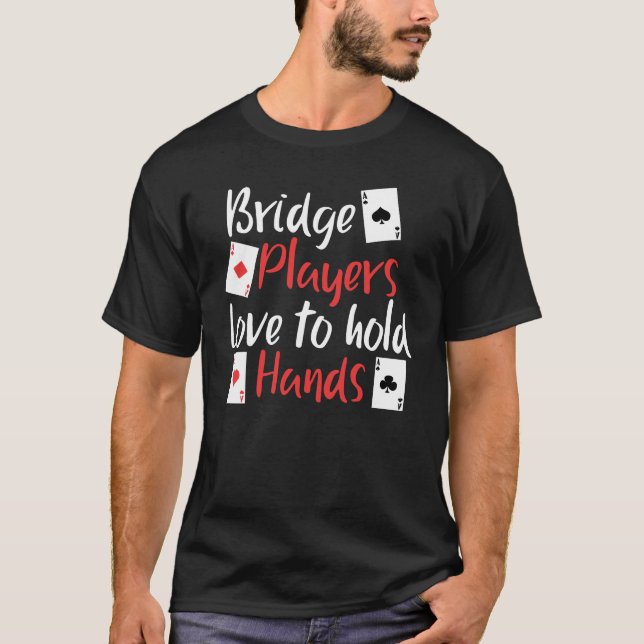 Camiseta Jogadores De Ponte Engraçados Adoram Segurar Mãos (Frente)