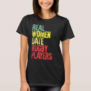 Camiseta Jogadores de Rugby de mulheres reais de namorando