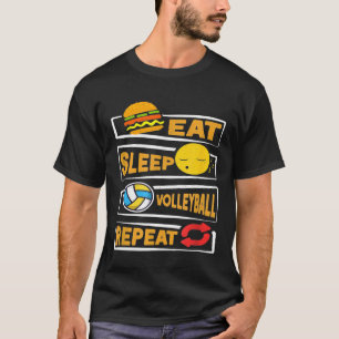 Camiseta Jogadores de Voleibol Repetitivos Para Dormir