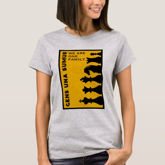 Camiseta Jogadores de Xadrez Competitivos (Frente)