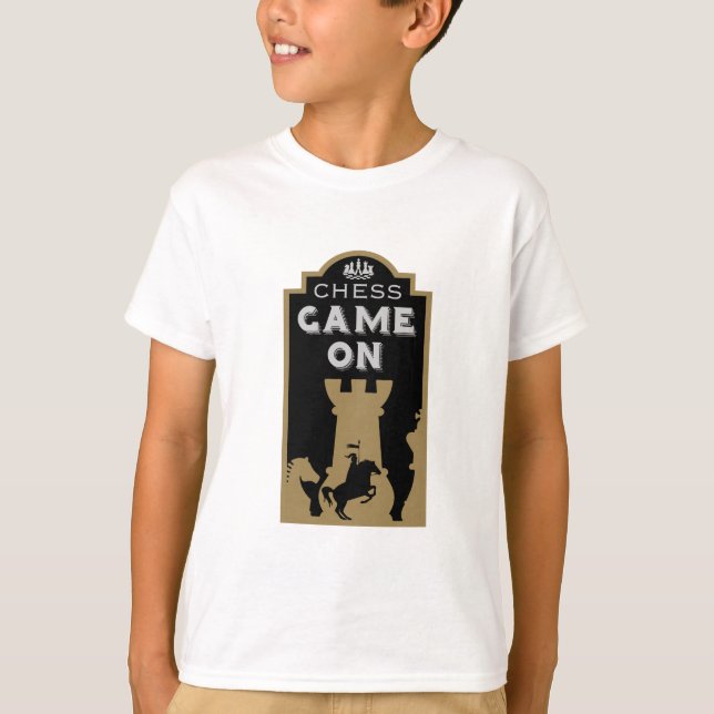 Camiseta Jogadores de Xadrez Competitivos (Frente)