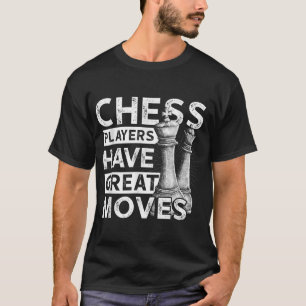 Camiseta Jogadores De Xadrez Têm Excelentes Movimentando En