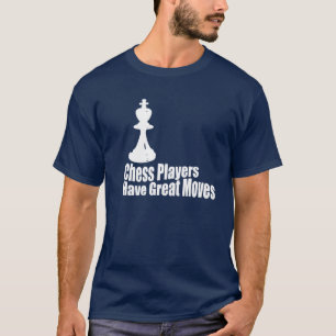 Camiseta Jogadores De Xadrez Têm Movimentações De Excele