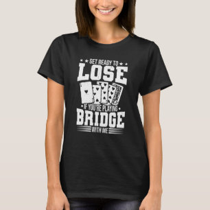 Camiseta Jogadores Especialistas de Bridge Card Game Bridge