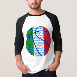 Camiseta Jogadores Italianos Americanos de Basquetebol