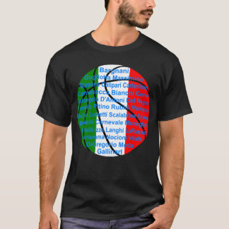 Camiseta Jogadores Italianos Americanos de Basquetebol