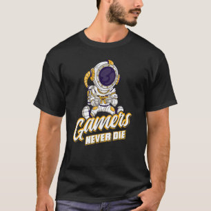 Camiseta Jogadores nunca morrem jogos online Ga
