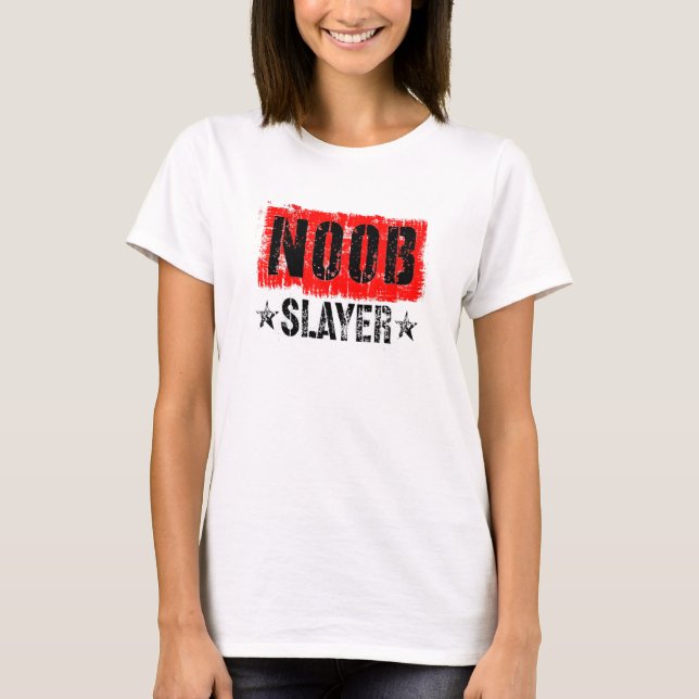 Camiseta Jogadores on-line para jogos do Noob Slayer Pro Ga (Frente)