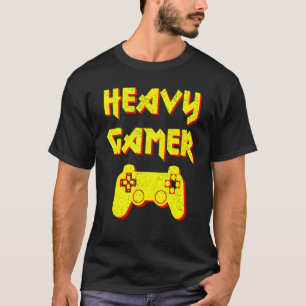 Camiseta Jogadores Pesados Divertidos No Computador E No Co