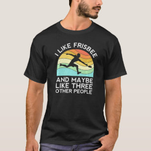 Camiseta Jogadores Retron Frisbee, Mulheres Voando Dis