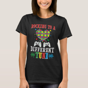 Camiseta Jogando Ao Ritmo Diferente Amante Do Jogo Vídeo Au