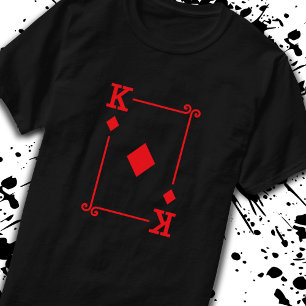 Camiseta Jogando Cartões - Cartões de Diamantes Correspon