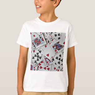 Camiseta Jogando Cartões Jogos de Pôquer Rainha King