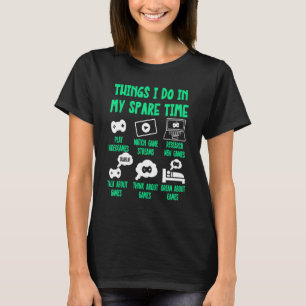 Camiseta Jogando Coisas Que Eu Faço No Meu Tempo De Esposa,