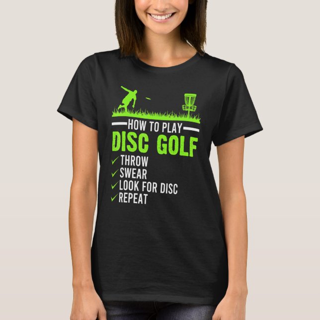 Camiseta Jogando disco Golf Disco Frisbee Golfer Humor Golf (Frente)