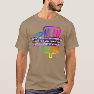Camiseta Jogando Discos em Cestas Esportes Disc Golf Jogos