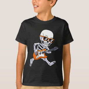 Camiseta Jogando Guitar Rock & Roll Boys Crianças