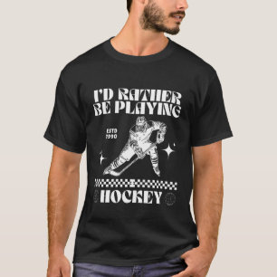 Camiseta Jogando hóquei