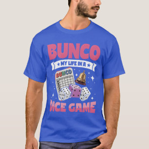 Camiseta Jogando Jogos de Tabuleiro Bunco Life Dice Game vi
