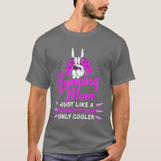Camiseta Jogando Mãe Jogadora Jogadora Jogadora Mãe Jogando