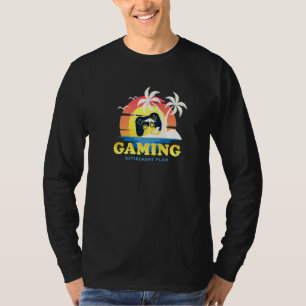 Camiseta Jogando meu plano de aposentadoria, jogador engraç