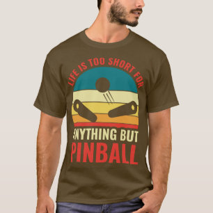 Camiseta Jogando Pinball Machines Arcade Jogo Engraçado