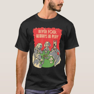 Camiseta Jogando pôquer até eu colocar o jogo de cartas no